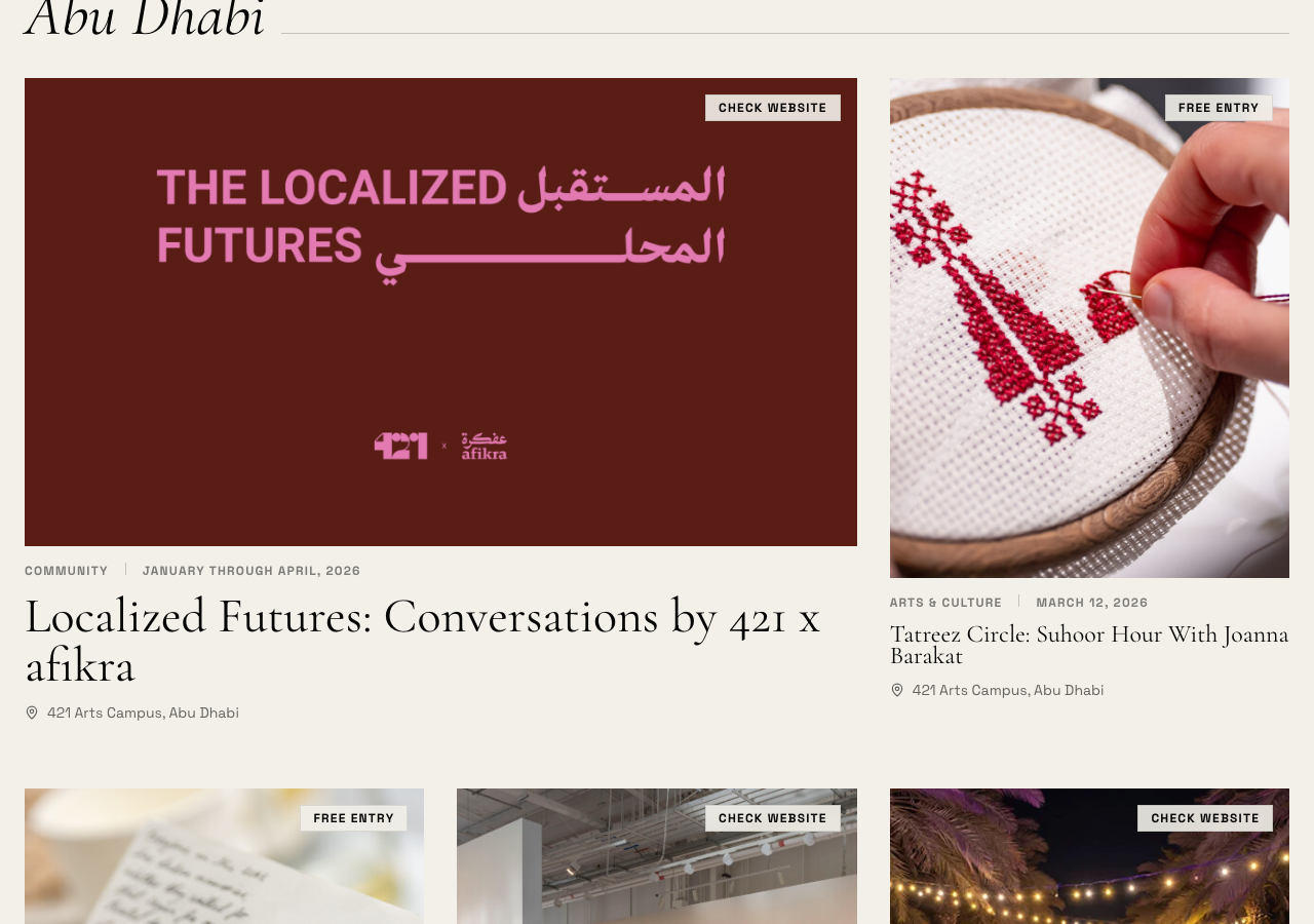 Happening event listings